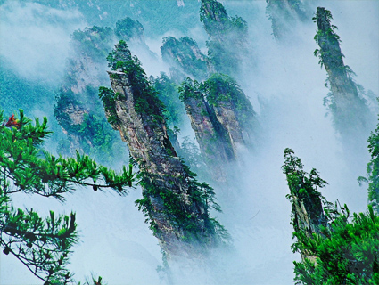 Les piliers brumeux du Wulingyuan